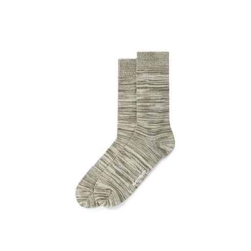 Norse Projects Bjarke Cotton Twist Sock Sediment Green N82-00048076 Degli Uberti